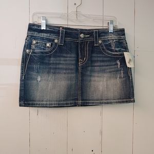 Miss Me mini denim skirt!